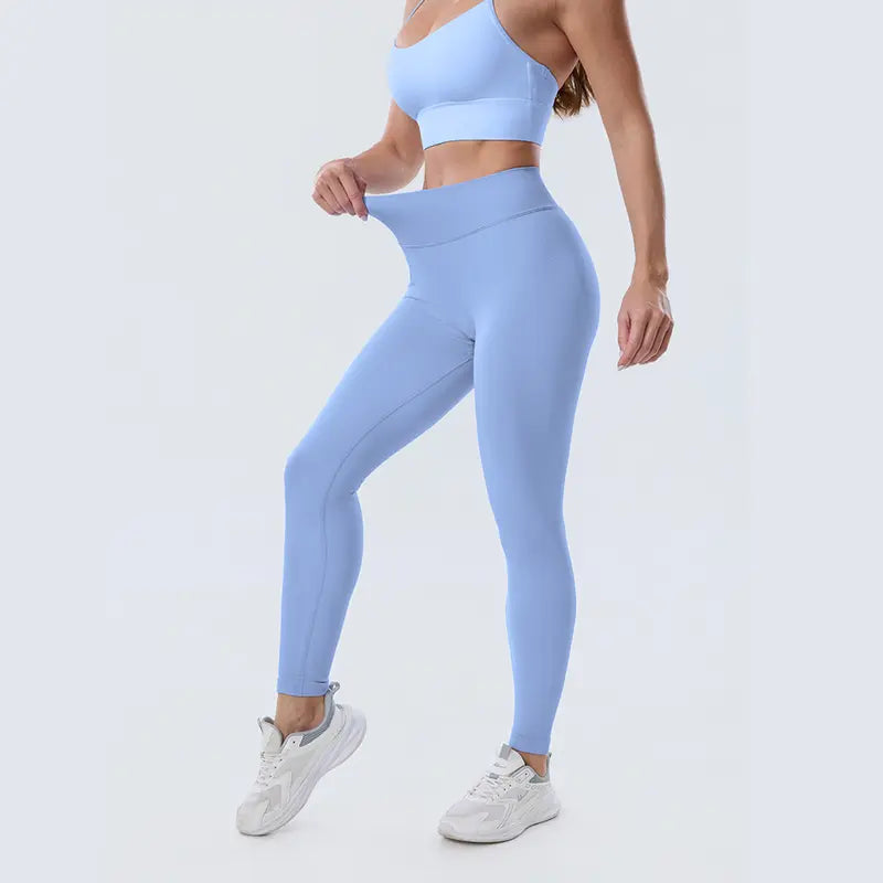Coral Canton High-Waisted Seamless Sports Leggings for Women with Tummy Control and Compression - Scrunch Butt Design, No Front Seam, Buttery Soft Yoga and Gym Leggings for Sculpting Fit in All Seasons