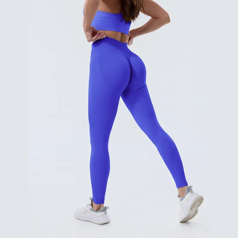 Coral Canton High-Waisted Seamless Sports Leggings for Women with Tummy Control and Compression - Scrunch Butt Design, No Front Seam, Buttery Soft Yoga and Gym Leggings for Sculpting Fit in All Seasons