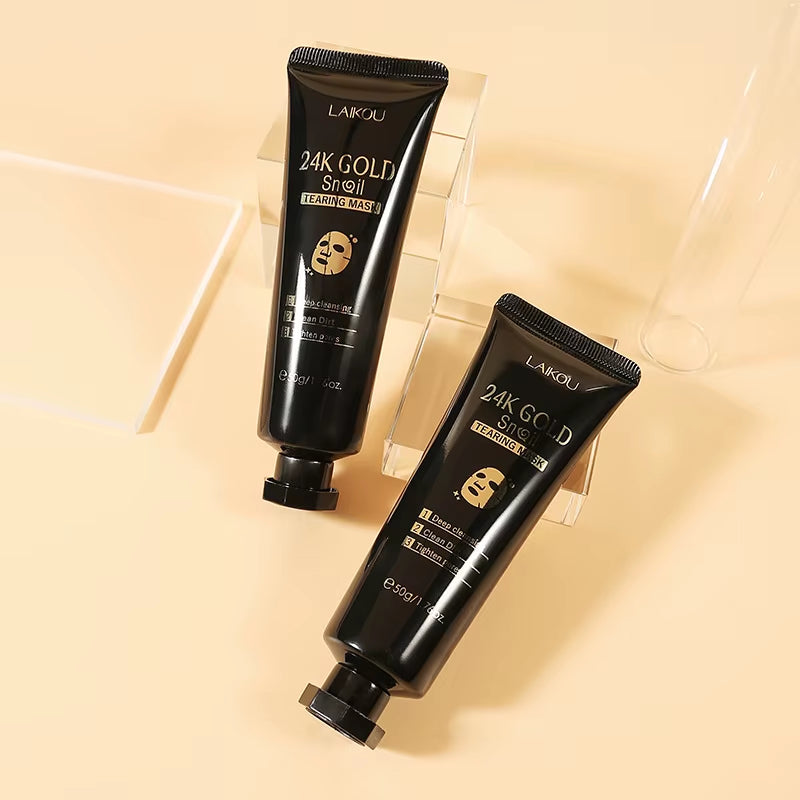 24K Gold Sakura Tear-Off Peel Mask – Spa Night Facial Treat