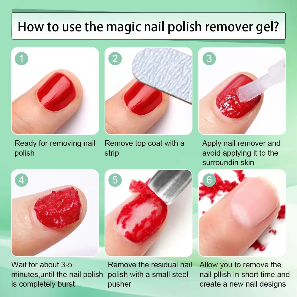 Magic Gel Polish Remover 15Ml – Fast Soak-Off Formula