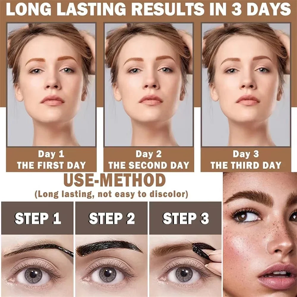 3-Day Peel-Off Brow Tint Gel – Smudge-Proof Waterproof