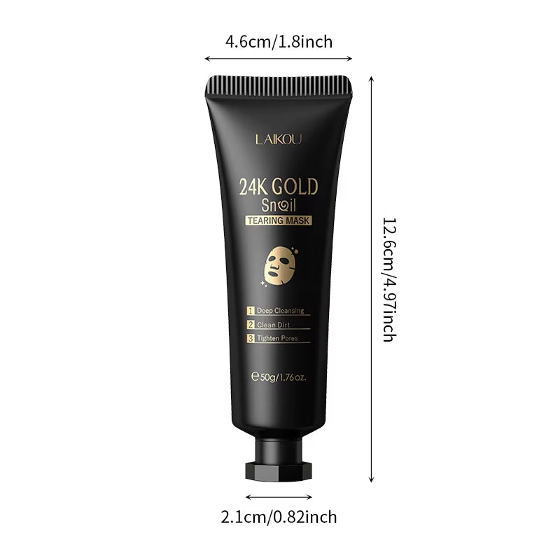 24K Gold Sakura Tear-Off Peel Mask – Spa Night Facial Treat