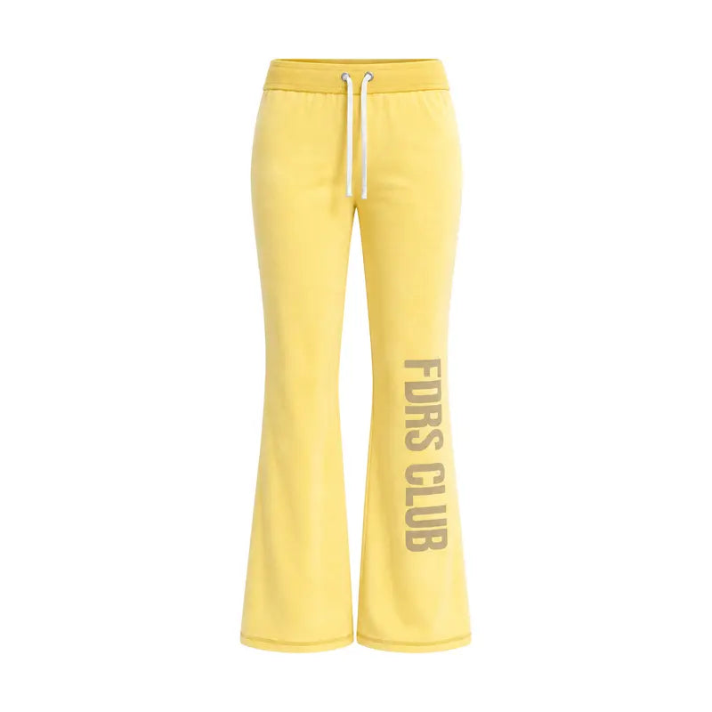 FDR Women's Candy Color Long Sleeve Top, Tank Top, and Low Rise Flare Pants Three-Piece Set - Fitted Y2K Casual Outfit