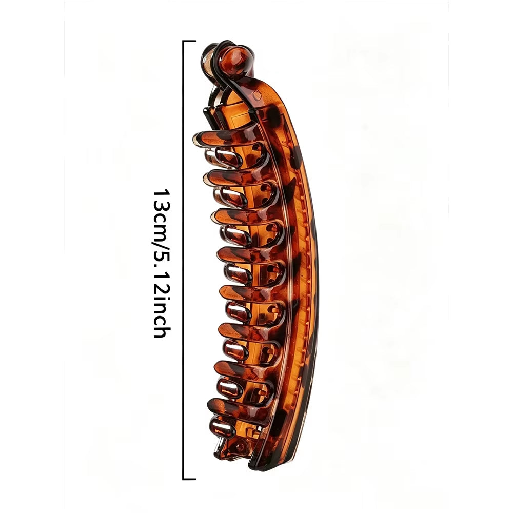 Banana & Fish Claw Hair Clip – Playful Ponytail Twist Barrette