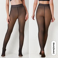Katch Me Chic Women's Fleece-Lined Thermal Tights - Trendy High-Waisted Stretchy Pantyhose for Versatile Streetwear