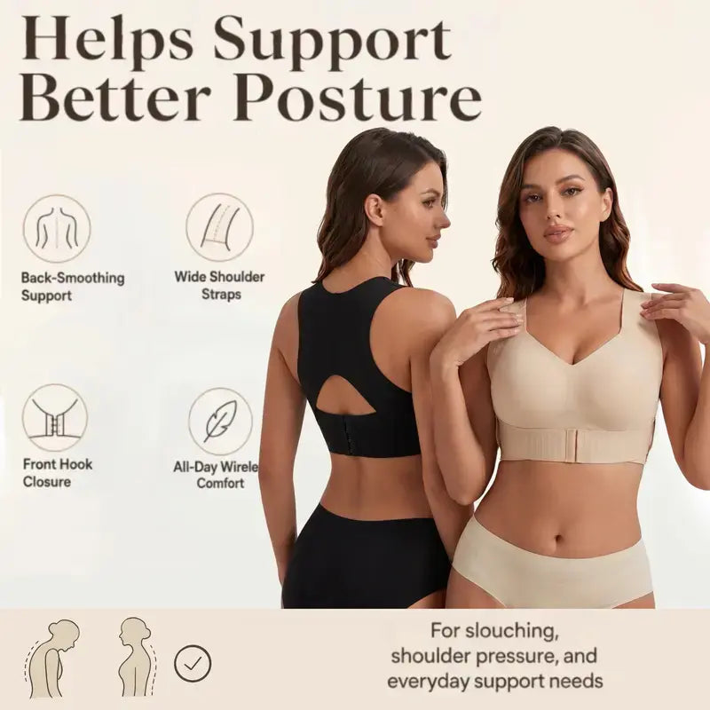 Women's Wire-Free Posture Support Sports Bra - Animal Print V-Neck, Breathable Mesh, Removable Pads, Gentle Support, Machine Washable, Comfortable Unlined Bralette for Yoga and Gym